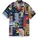 Scotch & Soda Garçon Chemise à manches courtes imprimé intégral Art Dept Collage An