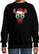 Bellatio Decorations Kersttrui/Sweater voor Kinderen - Rudolf Gezicht - Rendier - Zwart - 110/116