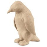 Decopatch SA116O drager S van papiermaché, pinguïn, 14 x 14 x 20 cm, om te versieren, kartonbruin