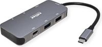ROLINE USB-C Multiport Docking Station, 4K HDMI, USB-A, USB-C, PD, LAN