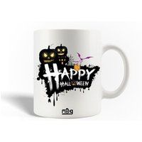 Keramische mok maniacase Happy Halloween Quote Happy Halloween