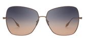 Dita Zazoe Lunettes De Soleil Unisexe Acier Papillon Gris