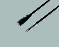 BKL Electronic Laagspannings-aansluitkabel Laagspanningsbus - Open kabeleinde 5.50 mm 2.10 mm 0.50 m 1 stuk(s)