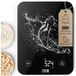 LEBENLANG - Balance de cuisine numérique étanche - rechargeable par USB - jusqu'à 10 kg