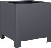 vidaXL Plantenbak 30x30x30 cm staal antracietkleurig