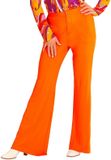 Widmann Hippie Kostuum Groovy Gwendolyn 70s Dames Broek Oranje Vrouw Large / XL Carnaval kostuum Verkleedkleding