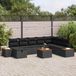 Maison Exclusive - Ensemble de jardin 9 pièces, ensemble de salon en polyrotin noir