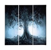 Homemania Muurfoto, boom 3-delig, natuur en landschappen per woonkamer, kinderkamer, meerkleurig, 69 x 3 x 50 cm, polyester HM203PKNV-225, hout