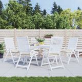 vidaXL Stoelkussens 6 stuks crèmewit Oxford stof 50x50x7 cm