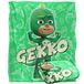 PJ Masks Kinderdeken, Gekko Character Silky Touch Superzachte plaid, 152 x 127 cm