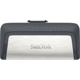 SanDisk Ultra Dual Drive USB Type-C - 128Go - USB 3.2 Gen 1 (3.1 Gen 1) - Noir/Argent