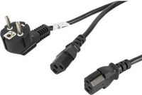 Lanberg Voedingskabel Y Voor Computer Ups Server 2X Iec 320 C13 Lang 1,8M