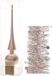 Decoris Kaemingk B.V. Kerstversiering glazen piek glans 26 cm en sterren folieslingers pakket lichtroze