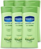 Vaseline 6 x Aloe Soothe Lait corporel - Apaisant - 200 ml - Lot économique