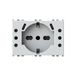 USB-stopcontact 4Box USB-stopcontact P503 met 5 stopcontacten compatibel met Vimar Plana wit - 4BUSBP503.V14