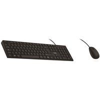 T'nB Classy - Toetsenbord en muis set - USB - AZERTY - Frans - zwart - doos