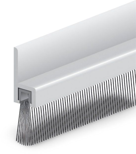 Deltafix Garagedeurborstel Aluminium 2.20m x 55mm