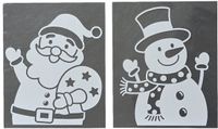 Decoris Sticker pet L34,5b28,5h0,1 cm blanc a2