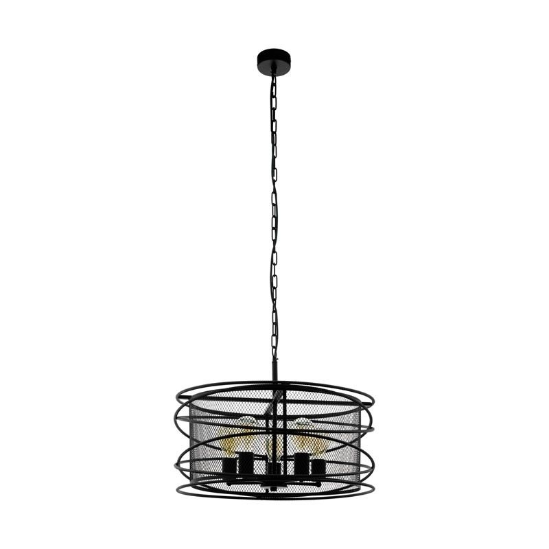 EGLO Hanglamp Blackwater Zwart 43093 - Zwart - E27