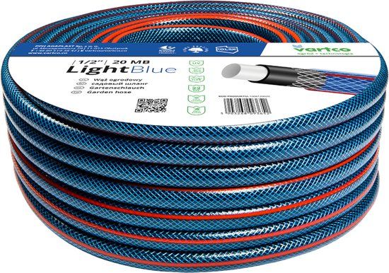 Vartco Light - 4-Ply Tuinslang 3/4" 30m | Besproeiing flexibele | Polyester kruis vlecht UV-bestendig 22 Bar