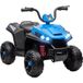 Quad électrique enfant, phares et musique, suspension, 5 km/h, 50 min autonomie, pour 3-5 ans, bleu