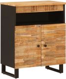 vidaXL Bijzetkast Bruin 60 x 33 x 75 cm Massief Mango Hout