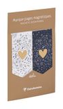Clairefontaine 116300C - Set van 2 Magnetische Boekenleggers met Hemelse Illustratie - 7,5 x 4 cm - Adolie Collectie