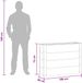 vidaXL Verhoogde plantenbak, bruin, 100 x 30 x 72 cm, WPC en Aluminium