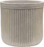 Baq Design Baq Plantenbak Vertical Rib Cylinder Rib Beige D 31 cm H 30 cm Opening 26 cm