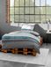 Mako Ensemble de literie satiné argenté 200x200 cm + 2 taies d'oreiller 80x80 cm