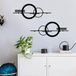 Ibenzoa® Sculptures murales modernes abstraites en métal pour décoration géométrique à la maison et au bureau