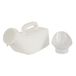 Mobiclinic Uniseks urinoir, 1 liter, met deksel, draagbaar, wit