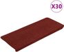 vidaXL - Trapmatten - zelfklevend - 30 st - 65x22,5x3,5 cm - rood