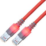 EasyLan CS1ORCDCD0005 RJ45 Netwerkkabel, patchkabel CAT 6 S/FTP 0.5 m Rood
