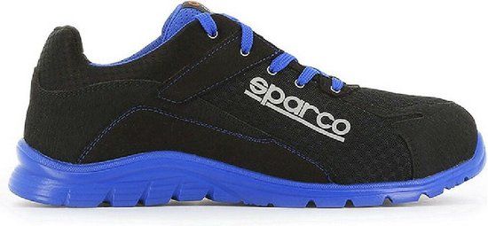 Sparco Practice Veiligheidsschoenen - Zwart/Blauw - S1P - Maat 40