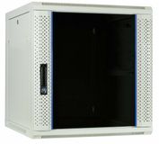 DSIT 12U witte wandkast met glazen deur 600x600x635mm (BxDxH)