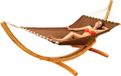 Merkloos XL frame de hamac 325 cm - Banc de salon à hamac en bois pour hamac double