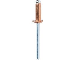 Rapid Klinknagels 5001462 Boor Ø 4 x 10 mm Koper Aluminium (50 Stuks)