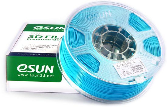 ESUN ABS+ Light Blue 1.75mm 3D printer filament