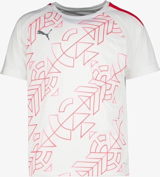 Teamliga Graphic Jersey kinder T-shirt wit/oranje - Maat 176