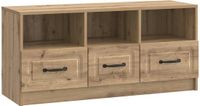 vidaXL TV-kast 102 x 34,5 x 47 cm Artisanaal eiken Bewerkt hout