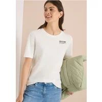 Cecil Shirt met ronde hals en opdruk op de rug