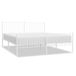 vidaXL Bedframe metaal wit 183x213 cm