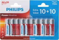 Philips Power Alkaline Batterijen - 20x AA
