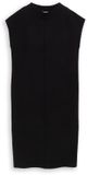Tom Tailor Gebreide jurk met opstaande kraag - Maat 44 - deep black