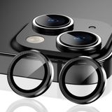 Casemania Camera Lens Glas Geschikt voor Apple iPhone 15 Plus - Gehard Glas Camera Protector - Zwart