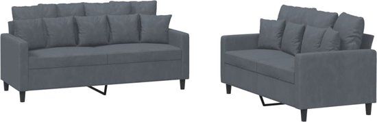 vidaXL 3201701 Loungeset Grijs