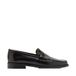 Mango donkerbruin leren loafers