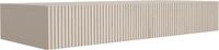 3xE Living Porte-manteau mural avec deux tiroirs, façade cannelée - cachemire, 100 x 39,6 x 16 cm