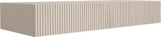 3xE Living Porte-manteau mural avec deux tiroirs, façade cannelée - cachemire, 100 x 39,6 x 16 cm